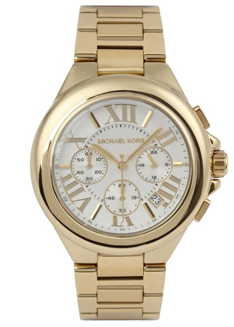 michael kors all stainless steel gold